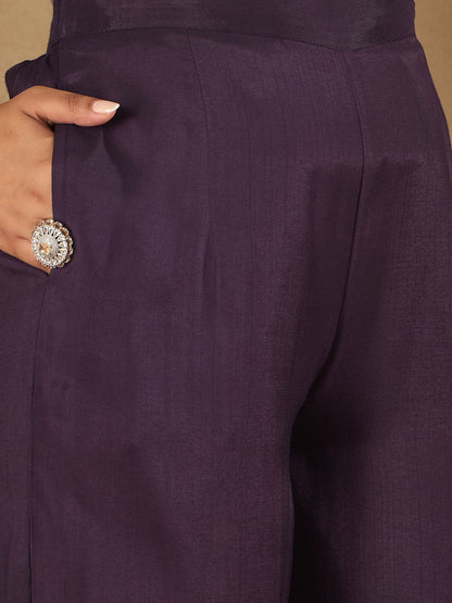 Women Ethnic Motifs Embroidered Regular Kurta with Trousers & With Dupatta