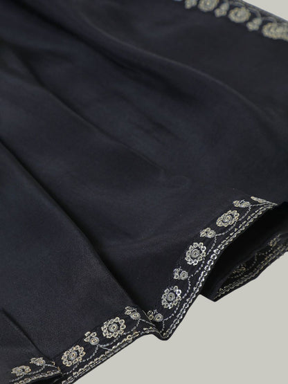 Dhiyona SO Women's Women Floral Embroidered Regular Sequinned Kurta with Trousers & With Dupatta