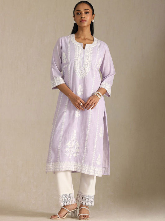 Dhiyona SO Women's Women Floral Embroidered Kurta with Trousers