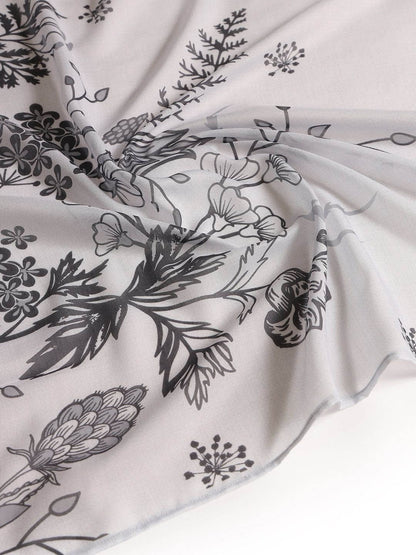 Dhiyona SO Women's Women Floral Printed Embroidered Beads and Stones Kurta with Trousers & Dupatta