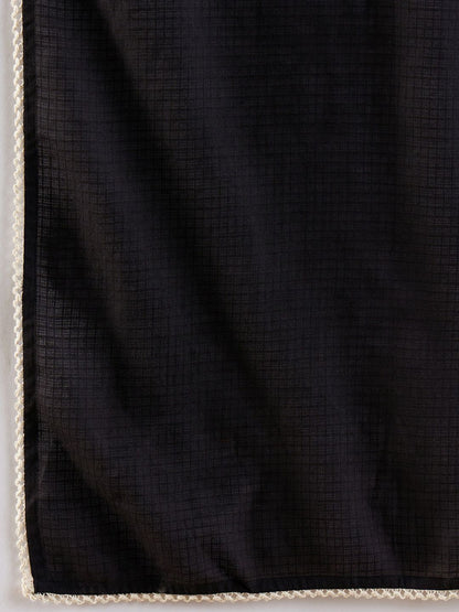 Women Ethnic Motifs Printed Regular Mirror Work Pure Cotton Kurta with Trousers & With Dupatta