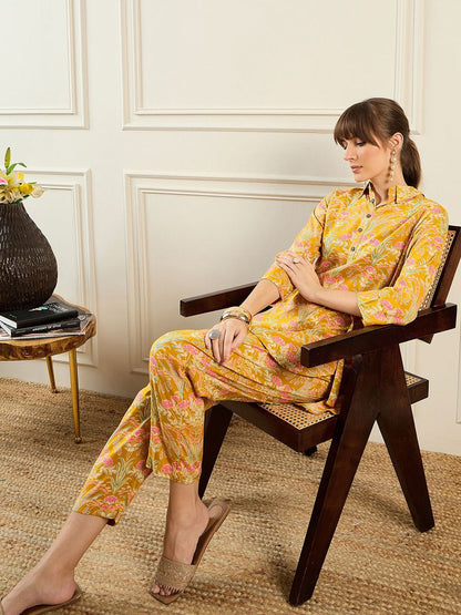 Dhiyona IE Printed Tunic With Trouser