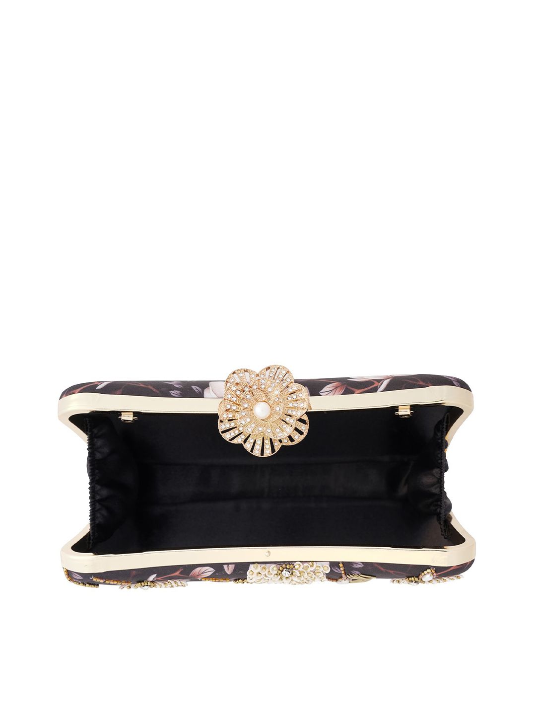 Dhiyona NR Floral Embroidered Box Clutch