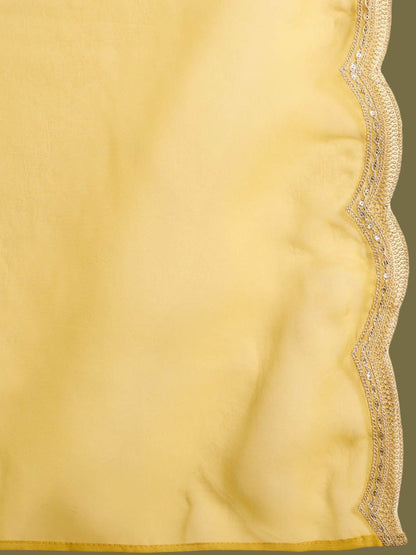 Ethnic Motifs Embroidered Regular Straight Kurta with Trousers & Dupatta