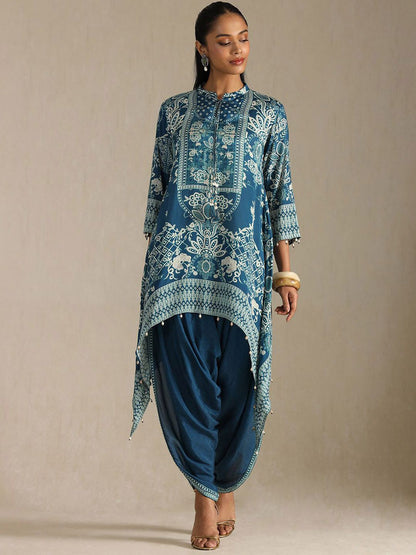 Dhiyona SO Women's Women Ethnic Motifs Printed Kurta with Trousers