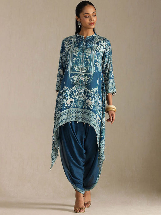 Dhiyona SO Women's Women Ethnic Motifs Printed Kurta with Trousers