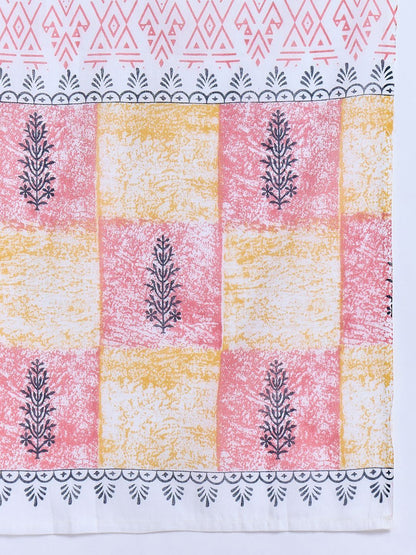 Women Printed Regular Pure Cotton Kurta with Trousers & With Dupatta