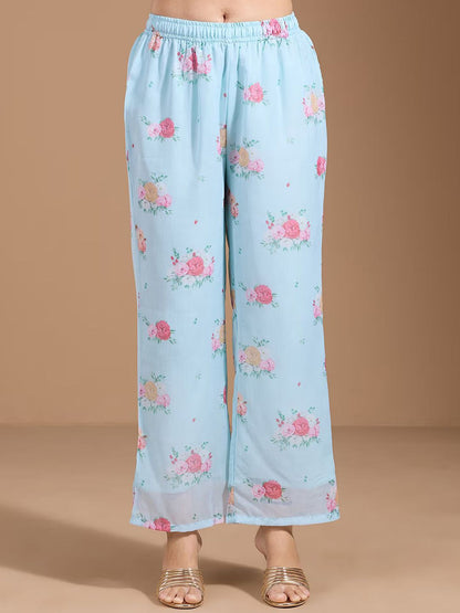 Dhiyona OD  Women Floral Printed Regular Kurta with Trousers & With Dupatta