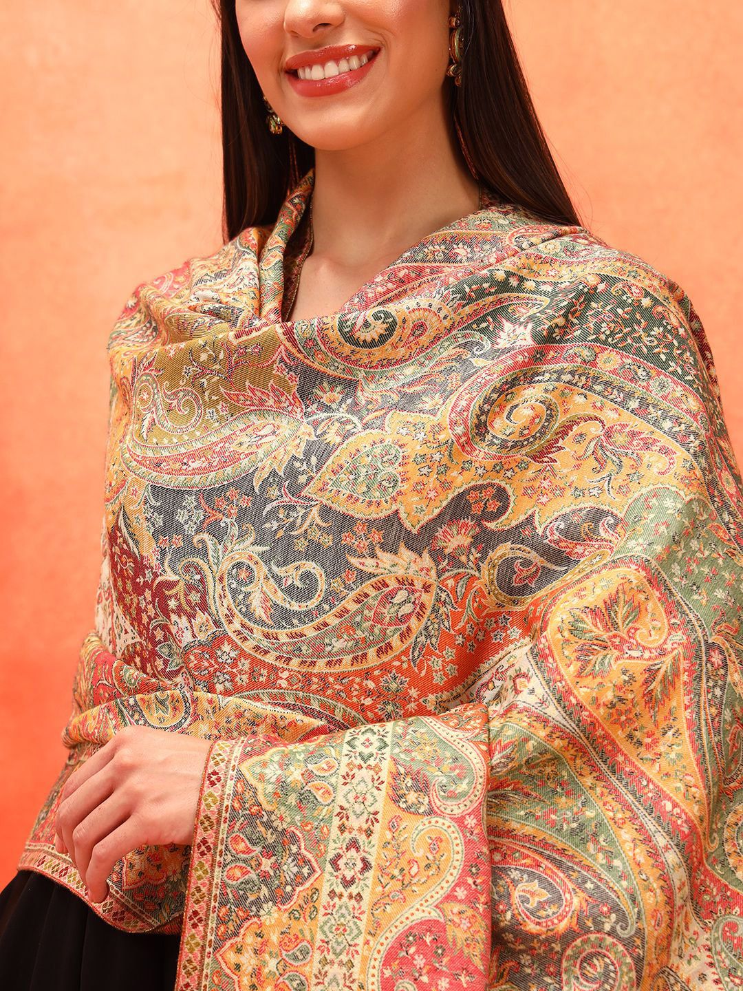 Dhiyona PA Paisley Woven Design Shawl