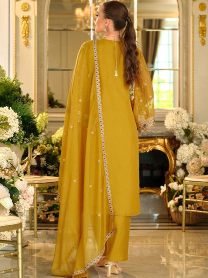 Women Ethnic Motifs Embroidered Kurta with Trousers & Dupatta