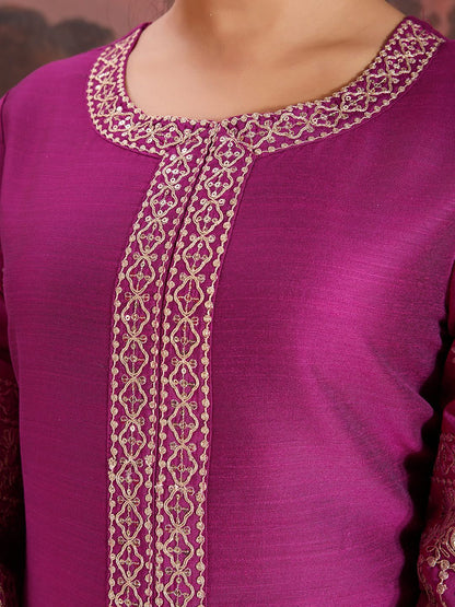 Dhiyona PD Women Ethnic Motifs Embroidered Kurta With Trouser And Dupatta