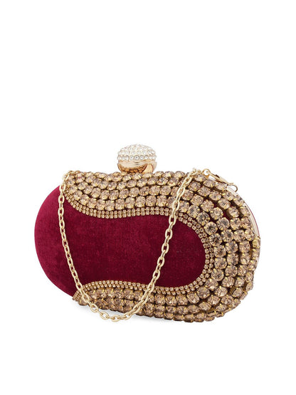 Dhiyona NR Embroidered Box Clutch