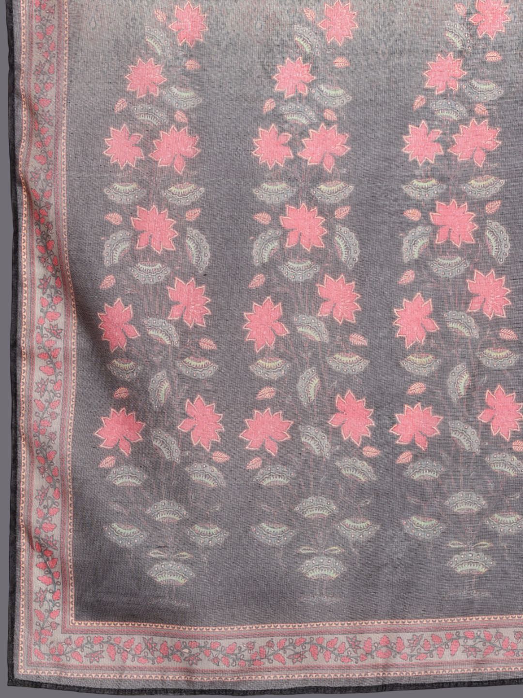 Dhiyona VA Women's Floral Solid Empire Sequinned Kurtas & Trousers With Dupatta