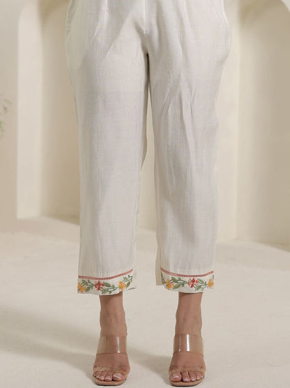 Women Floral Embroidered Kurta with Trousers & Dupatta