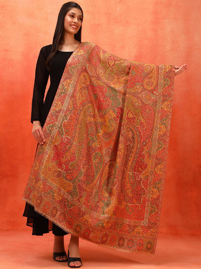 Dhiyona PA Paisley Woven Design Zarveen Zari Kaani Shawl