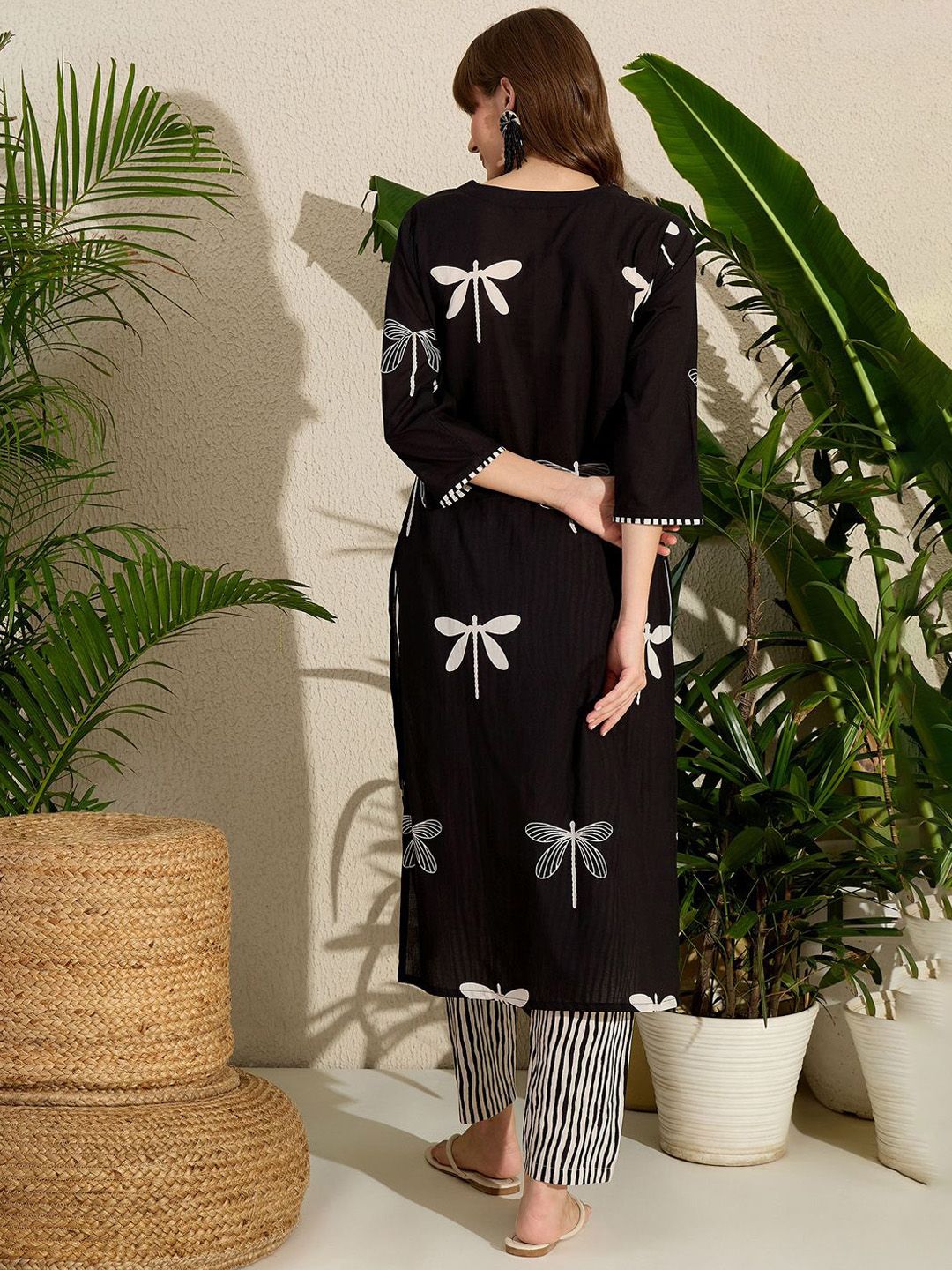 Dhiyona IE Women Straight Kurta With Pants Co-Ords