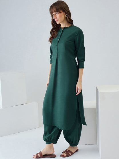 Women Regular Pure Cotton Kurta with Patiala