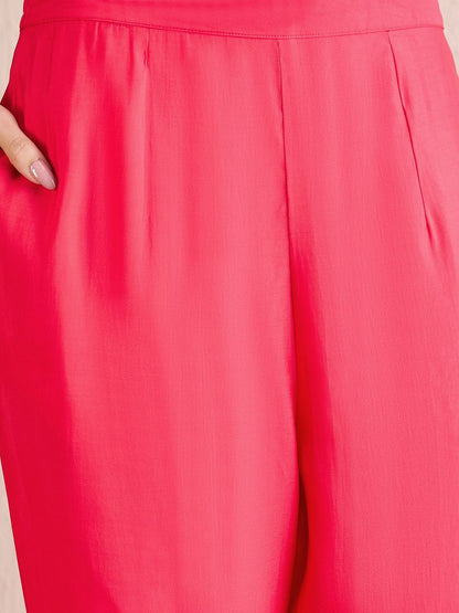 Women Embroidered Regular Sequinned Kurta with Trousers & With Dupatta