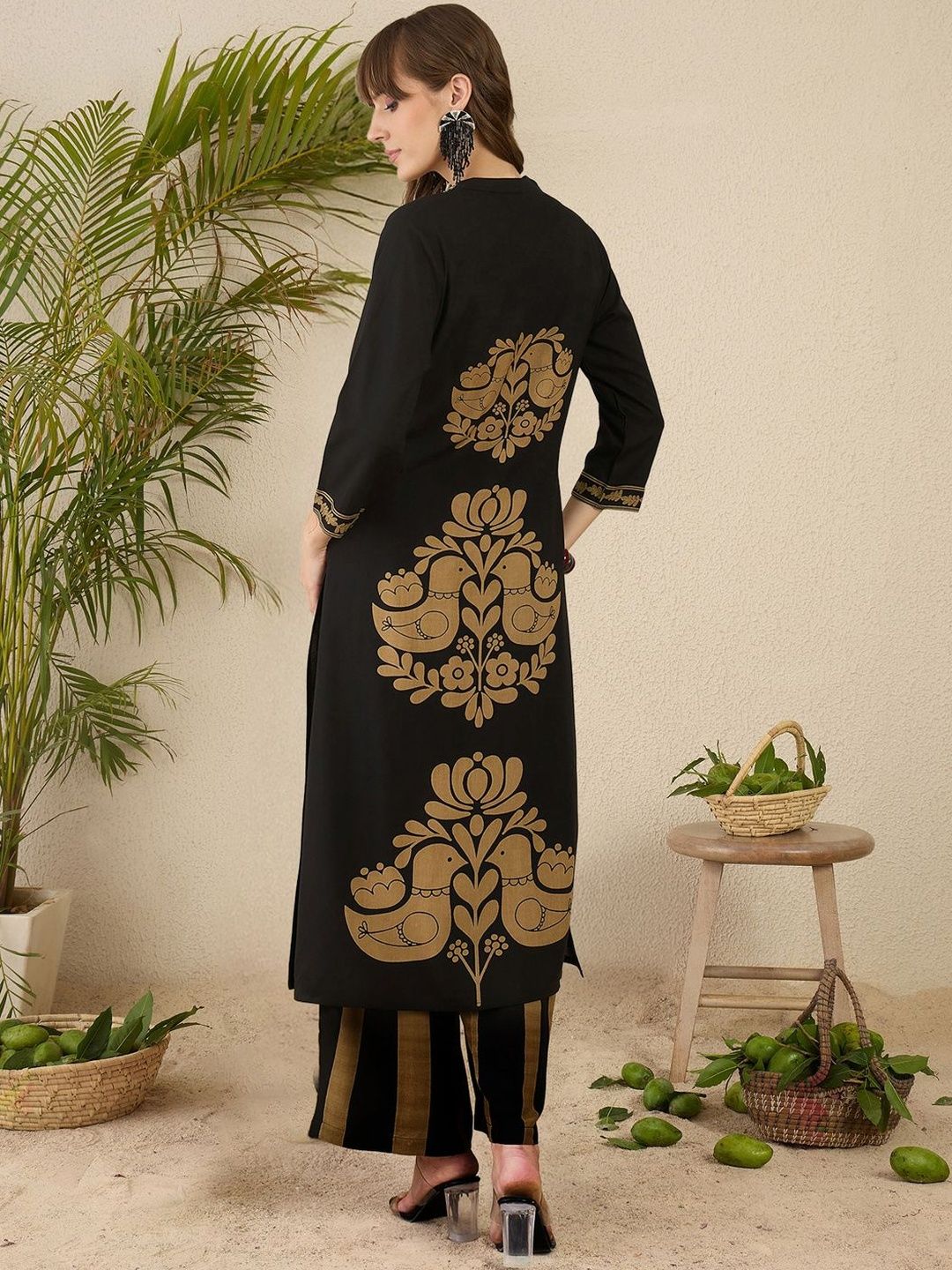 Women Ethnic Motifs Printed Regular Kurta with Palazzos
