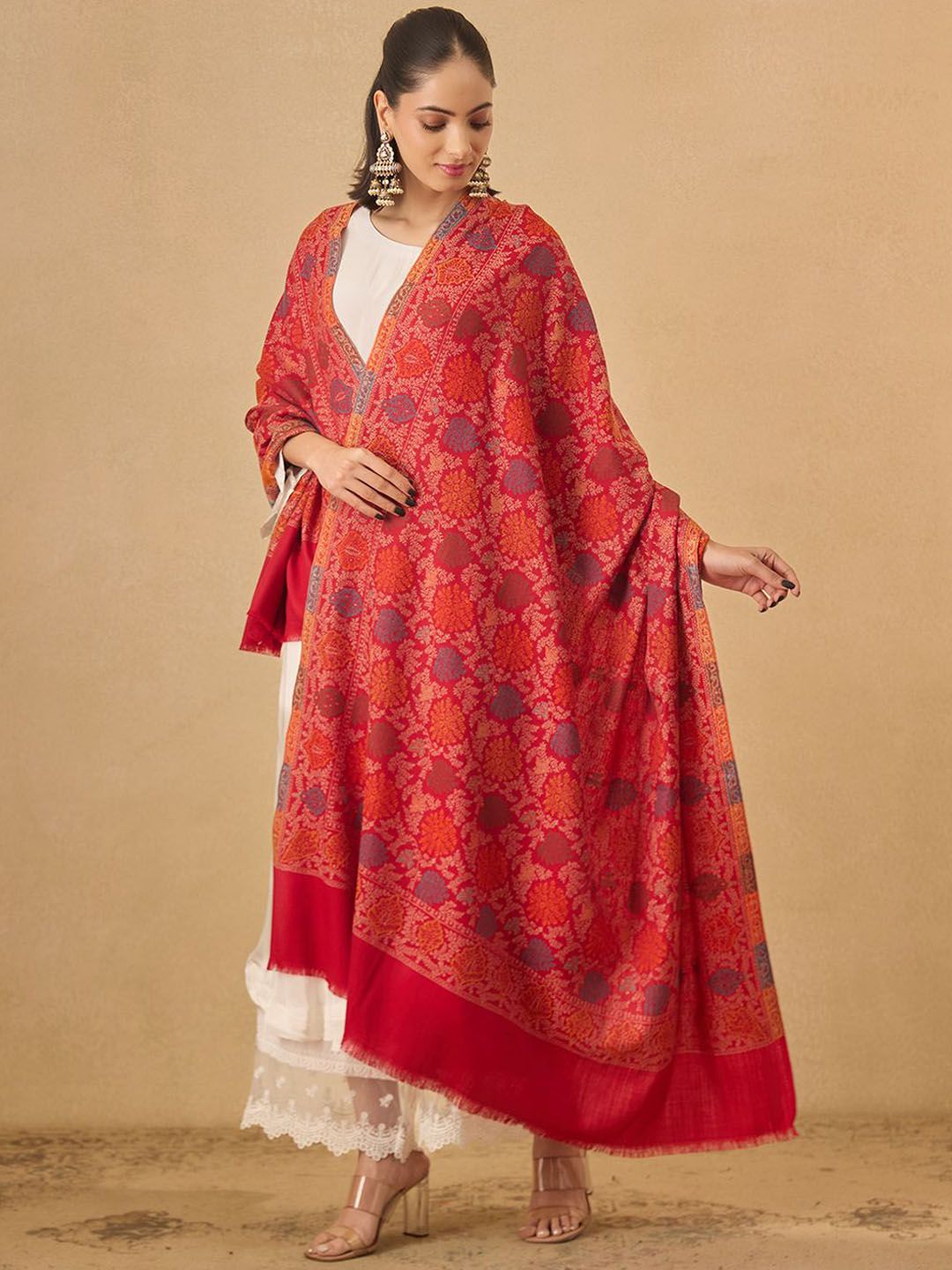 Dhiyona PA Floral Woven Design Shawl