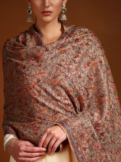 Dhiyona PA Women Floral Embroidered Shawl