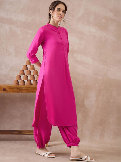 Women Regular Pure Cotton Kurta with Patiala
