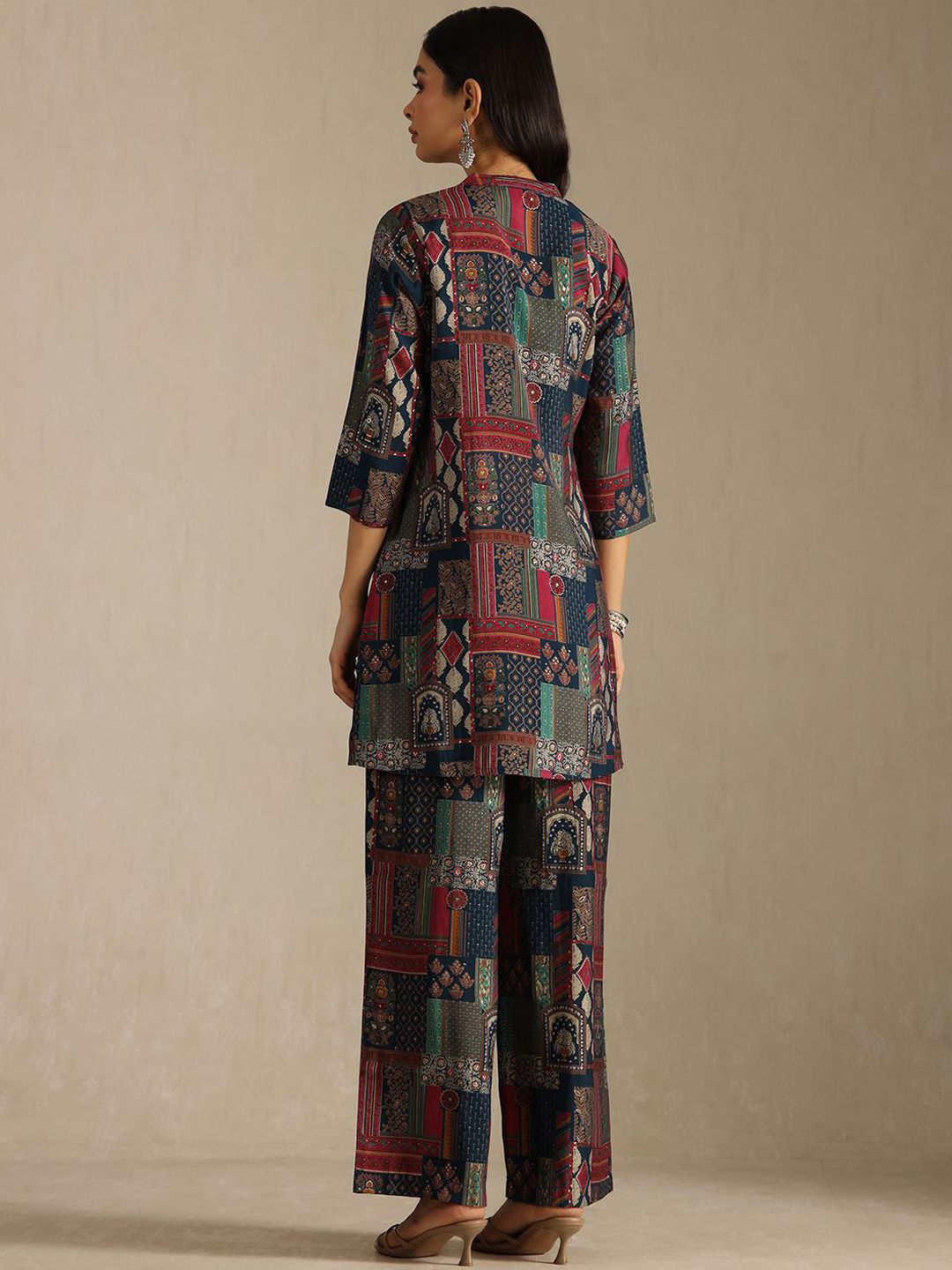 Dhiyona SO Women's Women Ethnic Motifs Printed Kurta with Palazzo