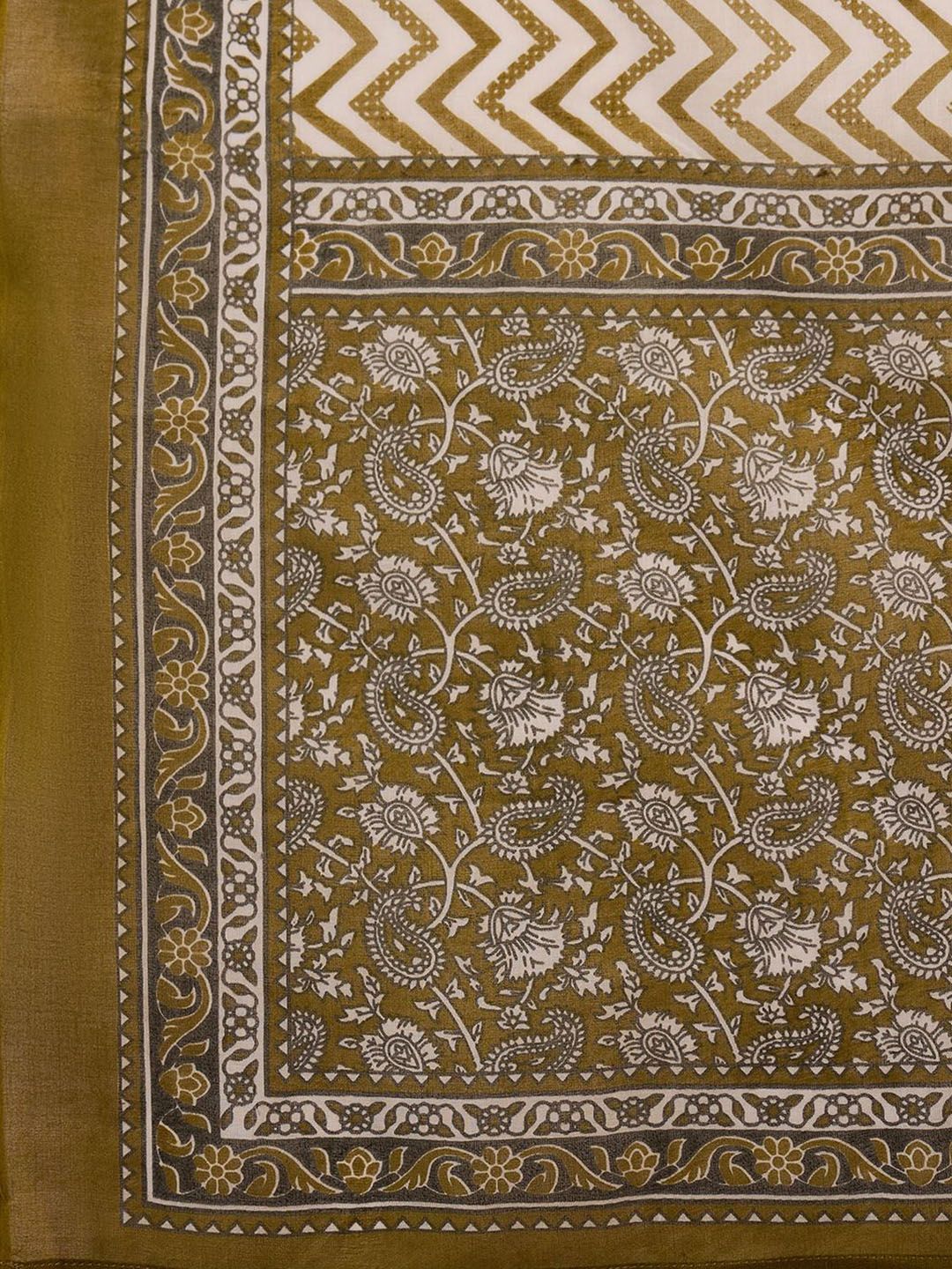 Women Ethnic Motifs Printed Regular Pure Cotton Kurta with Trousers & With Dupatta