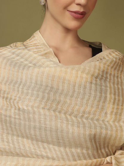 Dhiyona PA Striped Woven Design Shawl