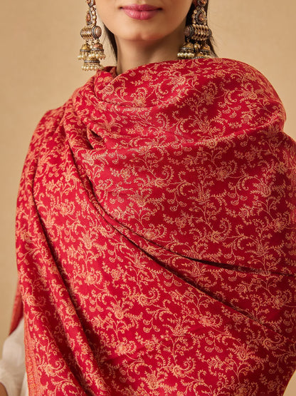 Dhiyona PA Floral Woven Design Jamawar Shawl