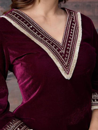 Dhiyona PD Women Women Embroidered Kurta & Trouser With Dupatta