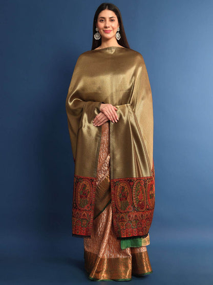 Dhiyona PA Ethnic Motifs Woven Design Woollen Shawl