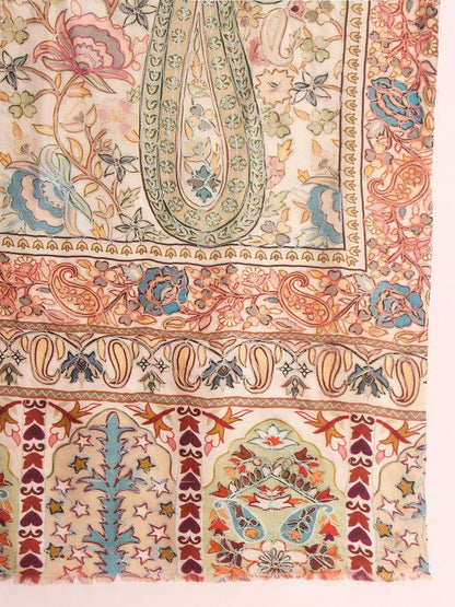 Dhiyona PA Paisley Embroidered Thread Work Shawl