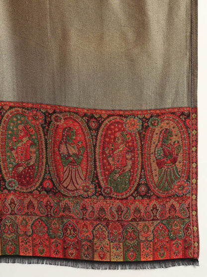 Dhiyona PA Ethnic Motifs Woven Design Woollen Shawl