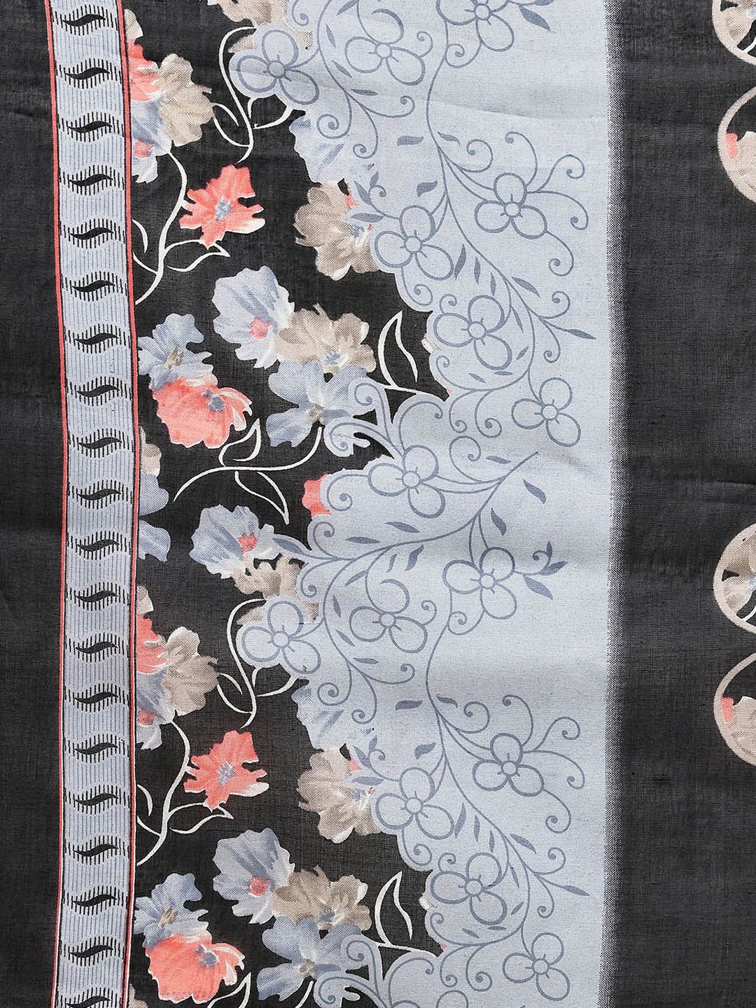 Dhiyona KL Floral Printed Round Neck Straight Kurta With Salwar & Dupatta