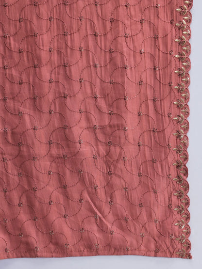 Dhiyona SN Women's Ethnic Motifs Yoke Design Kurta with Trousers & Dupatta