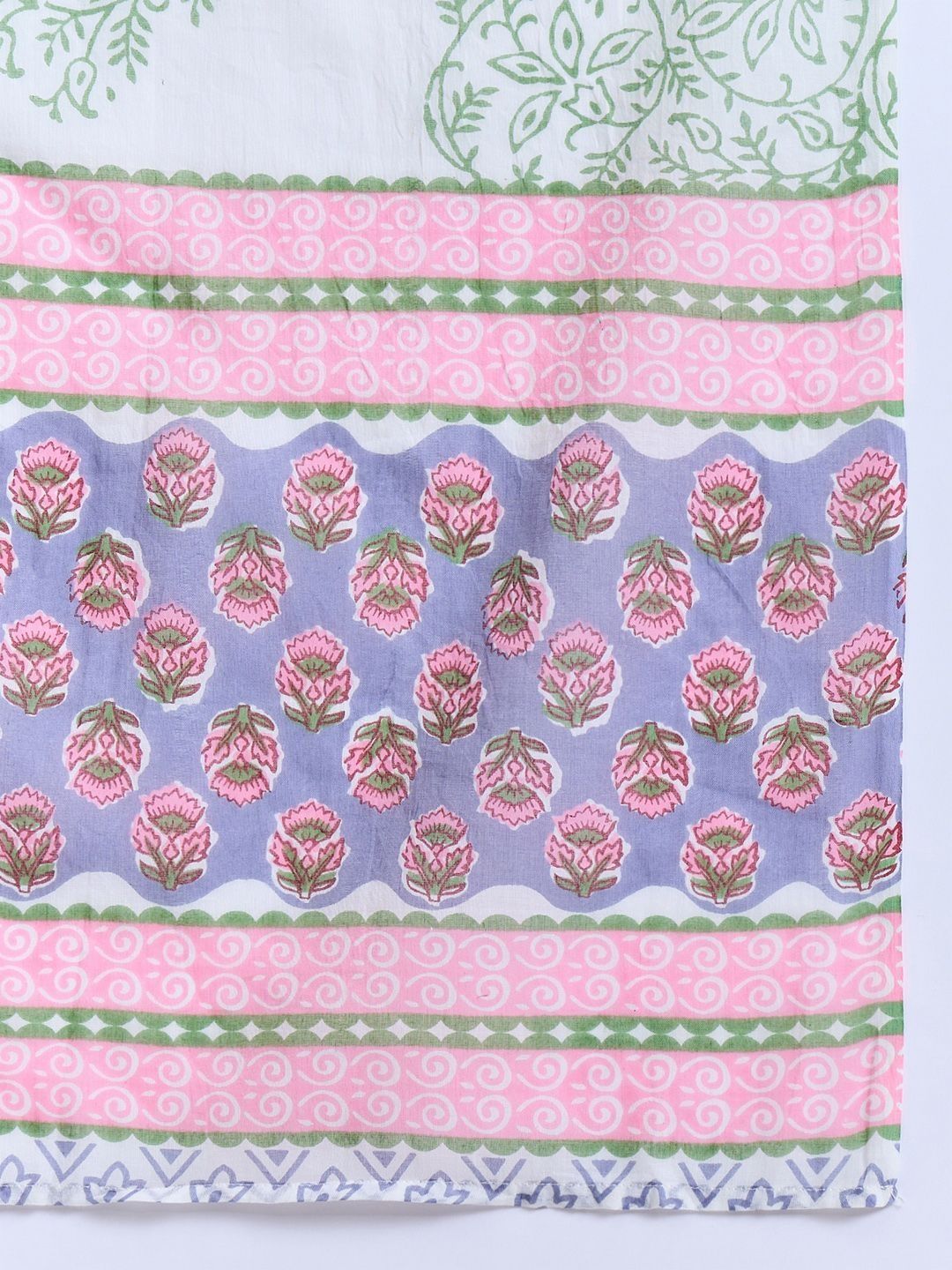 Women Ethnic Motifs Printed Regular Pure Cotton Kurta with Trousers & With Dupatta