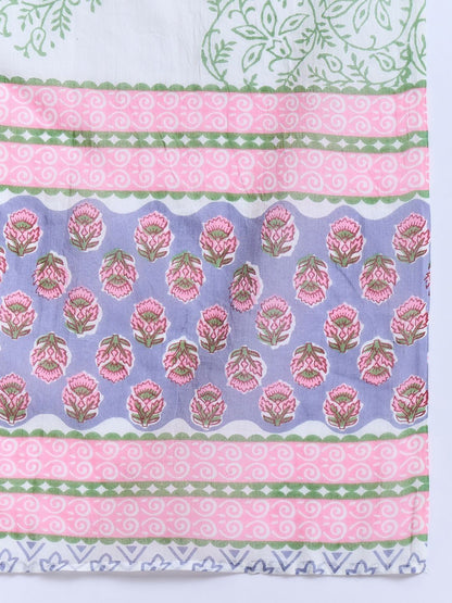 Women Ethnic Motifs Printed Regular Pure Cotton Kurta with Trousers & With Dupatta