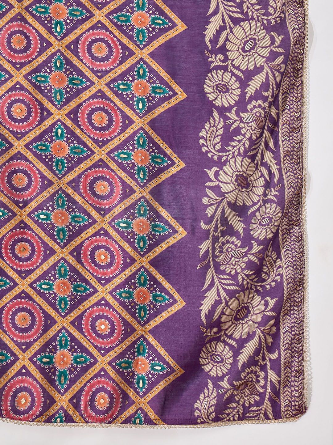 Dhiyona SN Women's Embroidered Straight Kurta & Trousers With Dupatta
