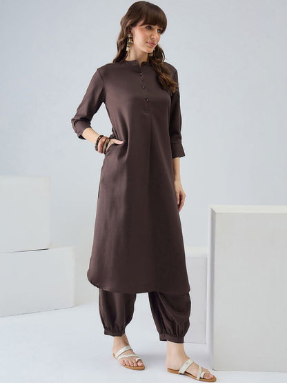 Women Regular Pure Cotton Kurta with Harem Pants