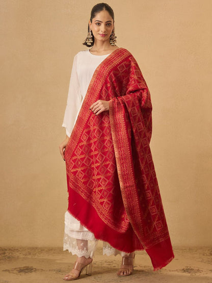 Dhiyona PA Geometric Woven Design Shawl