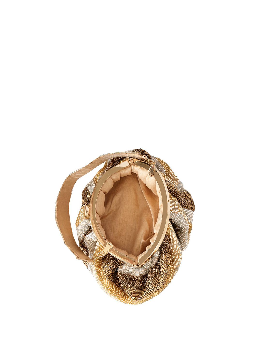 Dhiyona NR Embroidered Half Moon Clutch