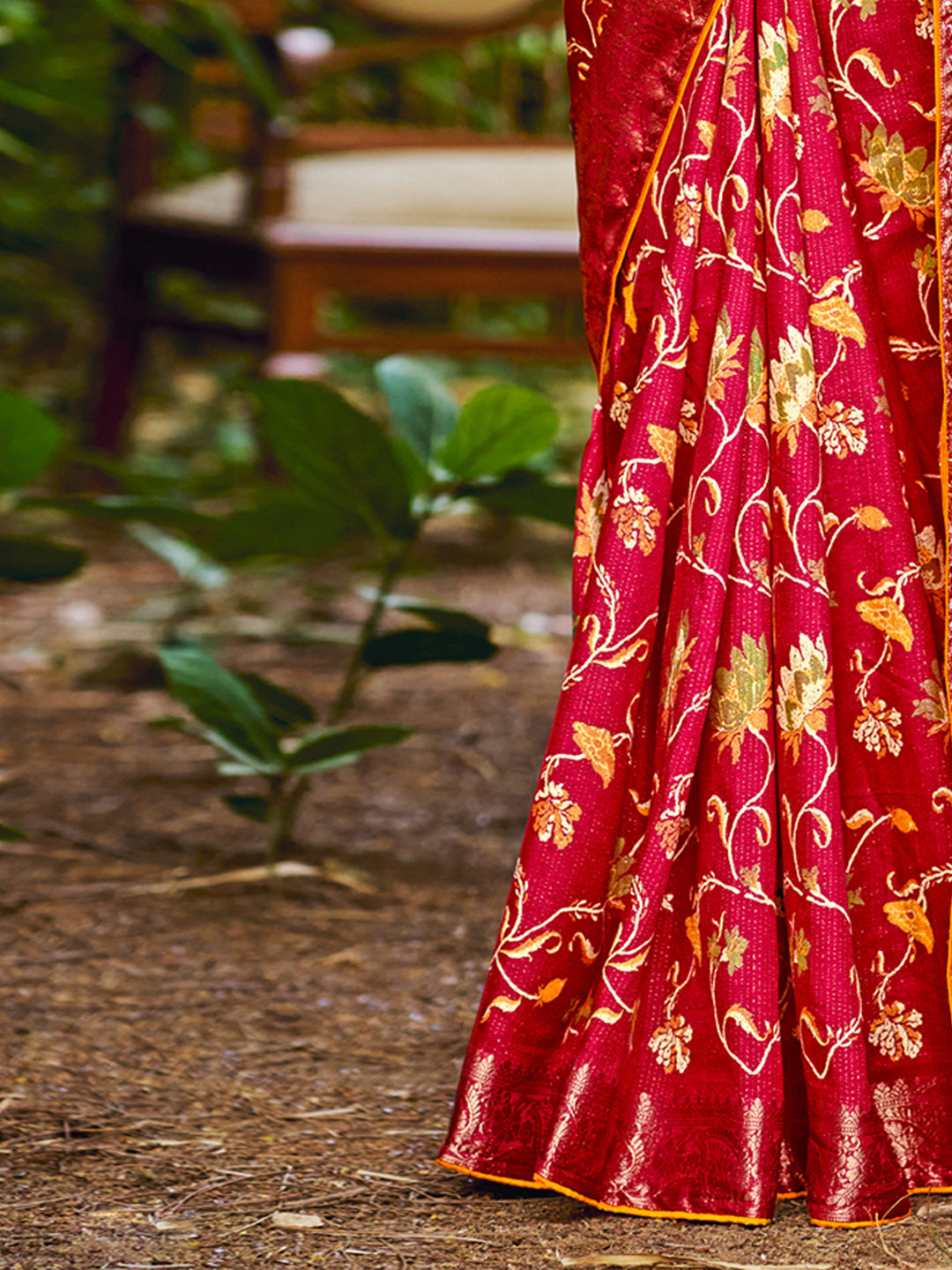 Women's Soft Silk Yellow Woven Design Designer Saree With Blouse Piece