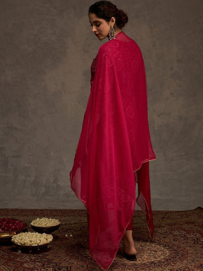 Women Ethnic Motifs Embroidered Kurta with Trousers & Dupatta