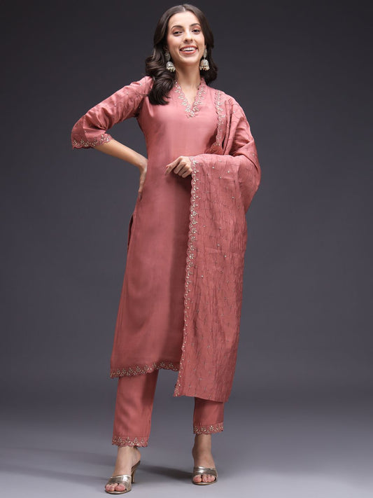 Dhiyona SN Women's Ethnic Motifs Yoke Design Kurta with Trousers & Dupatta