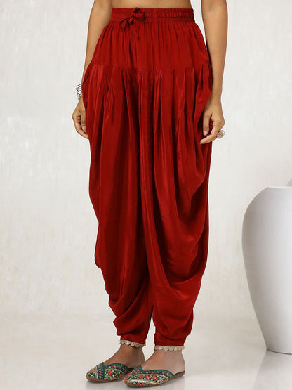 Dhiyona SO Women's Women Ethnic Motifs Printed Regular Sequinned Kurta with Dhoti Pants