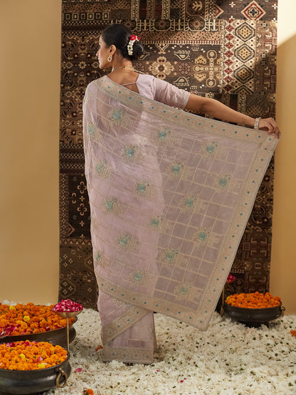 Dhiyona KS Women's Embellished Embroidered Saree