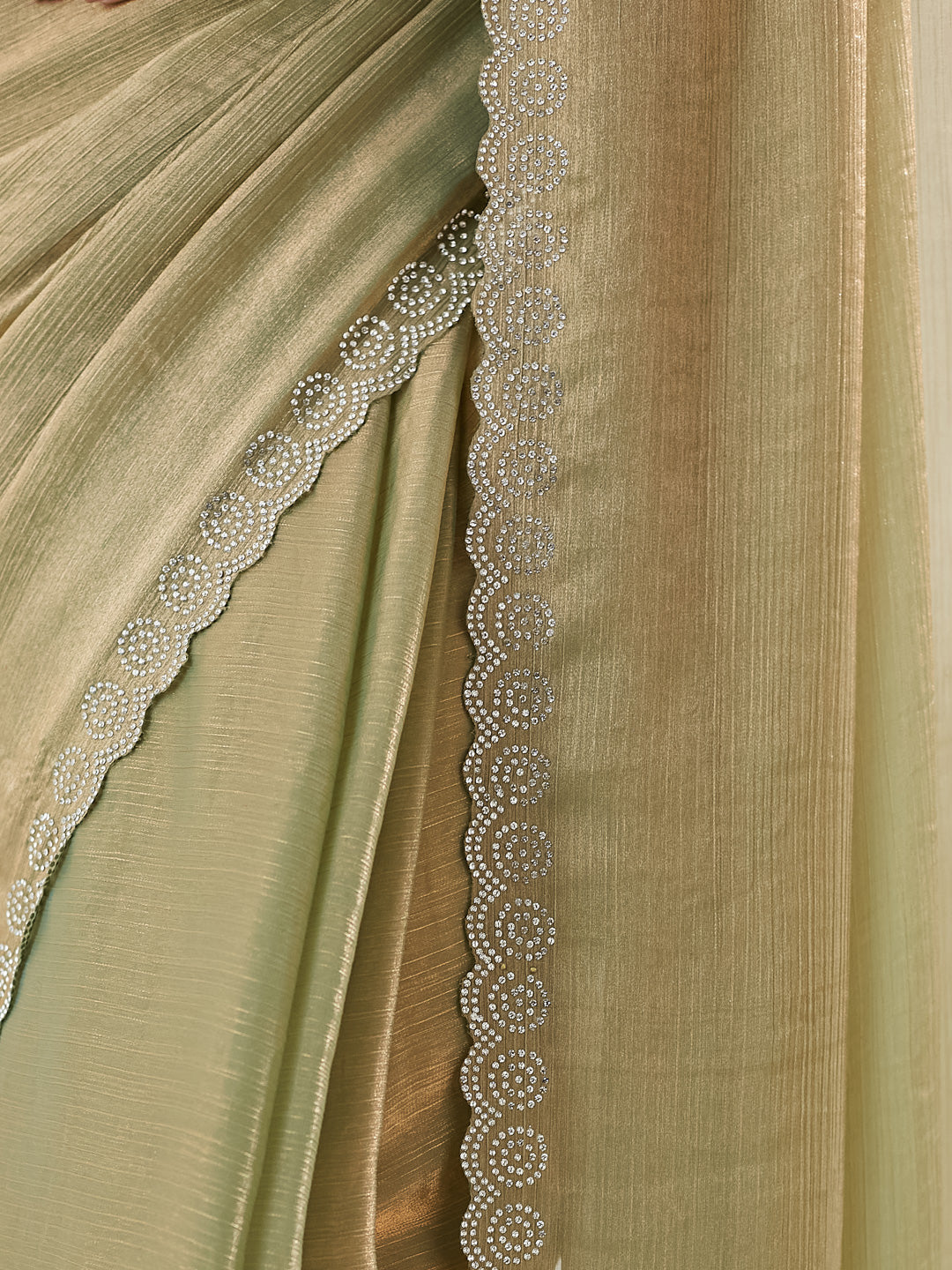 Dhiyona KS Women's Beads and Stones Silk Blend Saree
