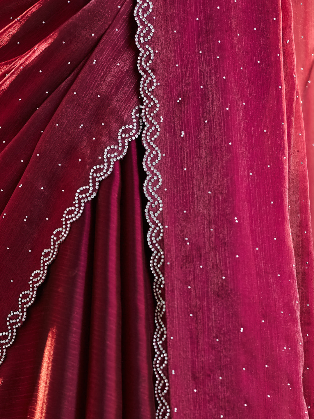 Dhiyona KS Women's Embellished Beads and Stones Saree