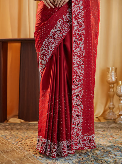 Dhiyona KS Women's Embellished Beads and Stones Saree